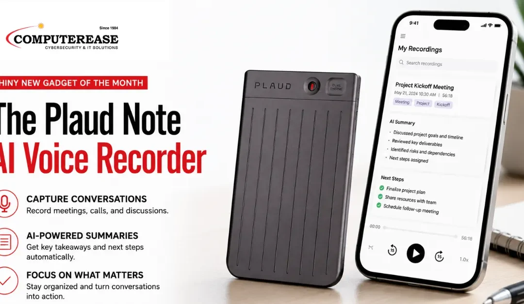 Shiny New Gadget of the Month: The Plaud Note AI Voice Recorder
